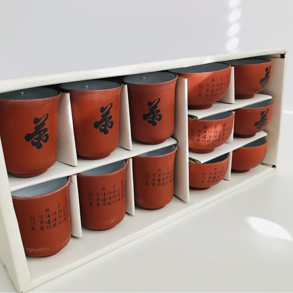 Elegant Terracotta Tea Cups